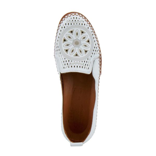 Spring Step Ingrid Slip On Loafer (Women) - White Hot on Sale