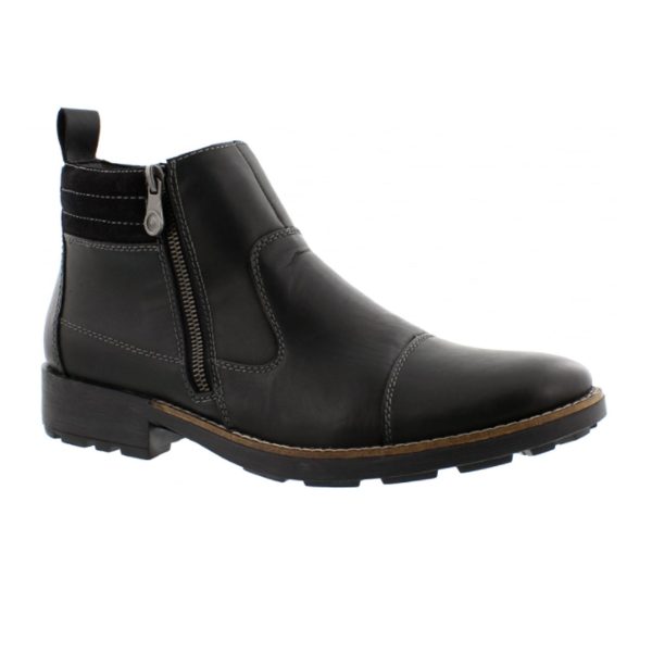 Rieker Ron 36051-00 Ankle Boot (Men) - Nero Black Online now