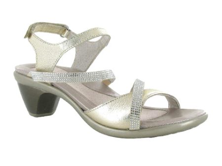 Naot Innovate Heeled Sandal (Women) - Radiant Gold Leather Hot on Sale