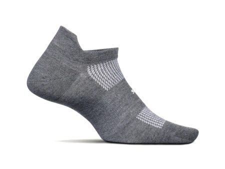 Feetures High Performance Ultra Light No Show Tab Sock  - Heather Gray Sale