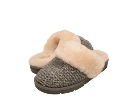 Women s UGG Cozy Knit Slippers in Charcoal on Sale