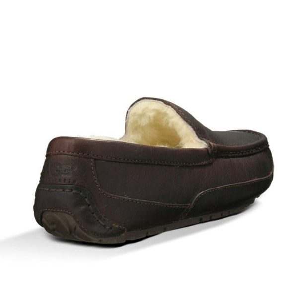 UGG® Men s Ascot Leather Slipper - Dark Spice on Sale