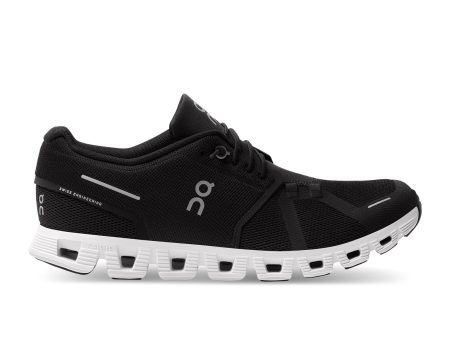 On Running Cloud 5 Running Shoe (Men) - Black White Online Sale