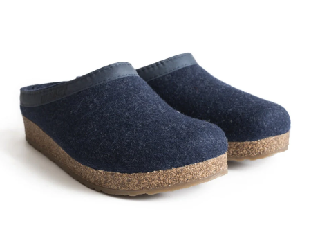 Haflinger GZL Clog (Unisex) - Captain s Blue For Discount