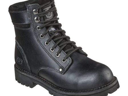 Skechers Women s Brooten Steel Toe Boot - Black on Sale