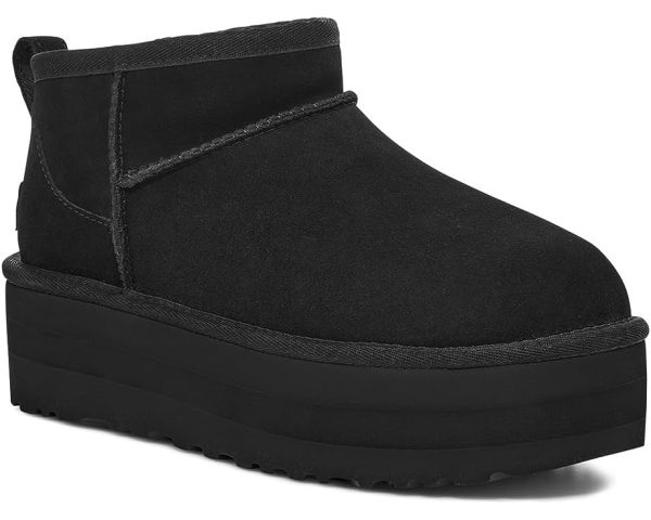 Women s UGG Classic Ultra Mini Platform Boot in Black Online Sale