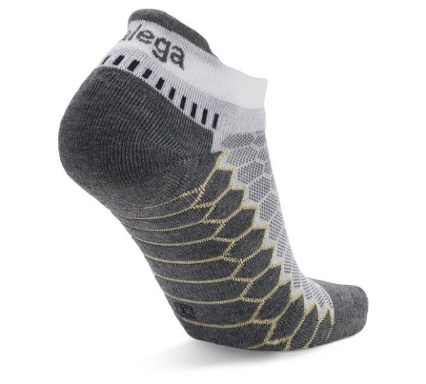 Balega Silver No-Show Tab Sock - White Grey on Sale