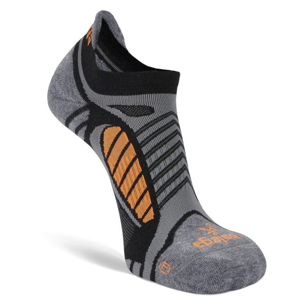 Balega Ultralight No Show Tab - Black Grey Heather Hot on Sale