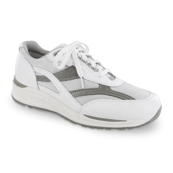 SAS Journey Mesh Walking Shoe (Men) - White Gray Sale