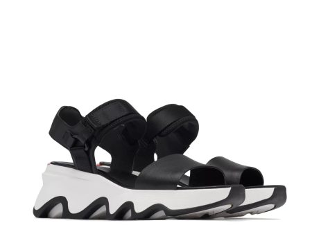 Sorel Women s Kinetic Y-Strap Sandal - Black Sea Salt Hot on Sale