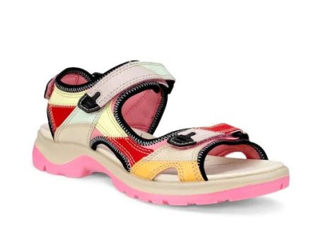 ECCO Women s Yucatan Offroad Sandal - Multicolor Bubble Gum Sale