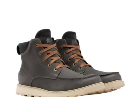 Sorel Men s Madison II Waterproof Moc Toe Boot - Coal Sale