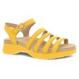 Dansko Women s Roxie Sandal - Yellow Nappa Discount