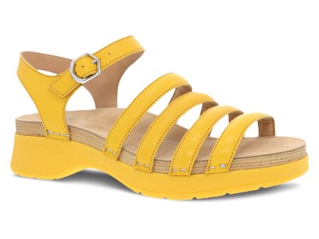 Dansko Women s Roxie Sandal - Yellow Nappa Discount