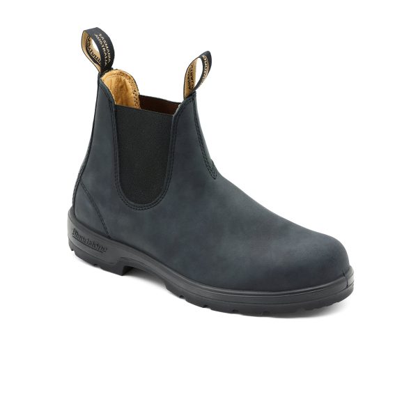 Blundstone Classic 587 Chelsea Boot (Unisex) - Rustic Black Hot on Sale