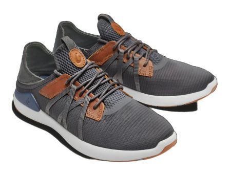 Olukai Men s Mio Li Sneakers - Pavement Vintage Indigo Hot on Sale