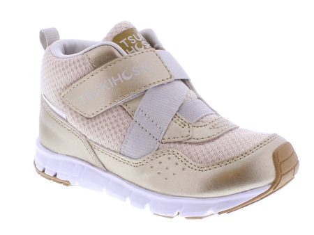 Tsukihoshi Youth (Sizes 1.5-5) Tokyo Waterproof Sneaker - Gold Champagne Hot on Sale