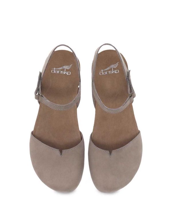 Dansko Women s Rowan Sandal - Taupe Milled Nubuck Hot on Sale