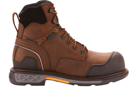 Ariat OverDrive XTR 6  Waterproof Composite Toe Work Boot (Men) - Oily Distressed Brown Hot on Sale