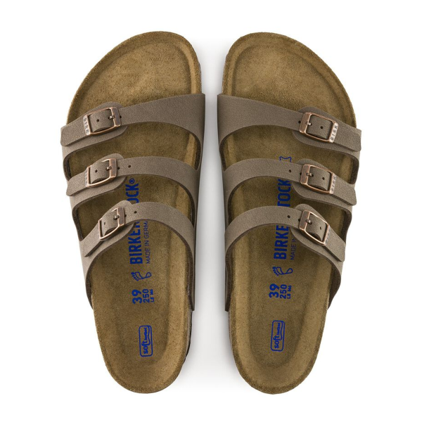 Birkenstock Florida Soft Footbed Slide Sandal (Women) - Mocha Birkibuc Online now