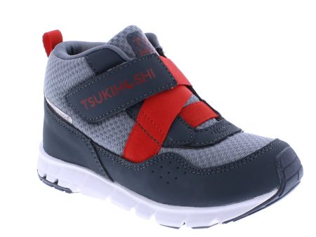 Tsukihoshi Youth (Sizes 1.5-5) Tokyo Waterproof Sneaker - Slate Red Online Sale