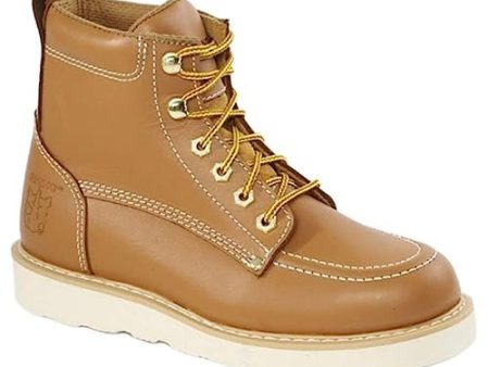 Rhino 62T06 6 inch Moc toe Leather Work Boot - Butternut 6 Online now