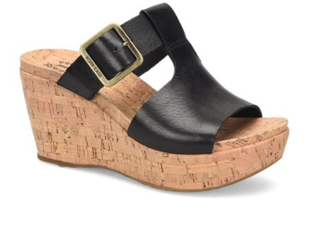 Kork-Ease Andi Wedge Sandal (Women) - Black Supply