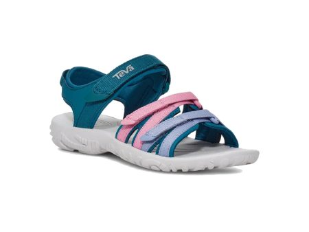 Teva Youth Tirra (Sizes Big Kids   4 - 7) - Blue Coral Multi Hot on Sale