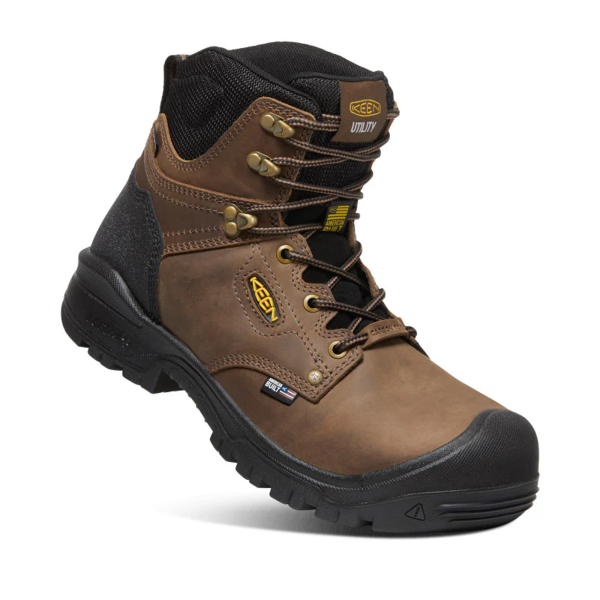 Keen Utility Independence 6  Waterproof Composite Toe Boot (Men) - Dark Earth Black Online Hot Sale