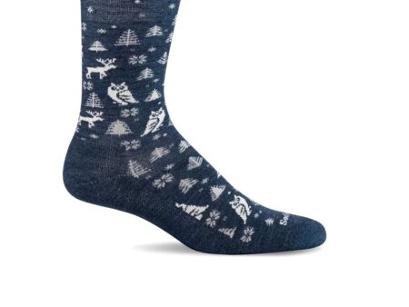 Sockwell Foresty Crew Sock (Women) - Denim on Sale