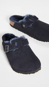 Birkenstock Boston Shearling in Midnight Fashion