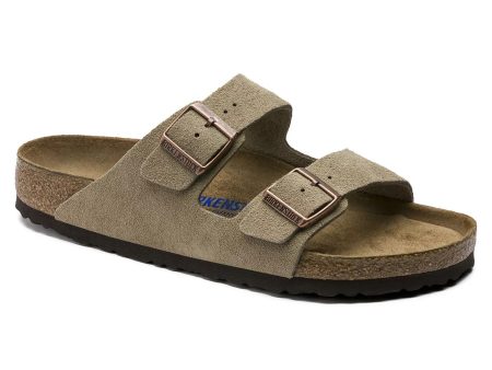 Birkenstock Unisex Arizona Soft Footbed - Taupe Suede For Discount