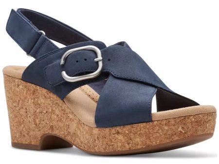 Clarks Women s Giselle Dove Sandals - Navy Fashion