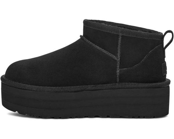 Women s UGG Classic Ultra Mini Platform Boot in Black Online Sale