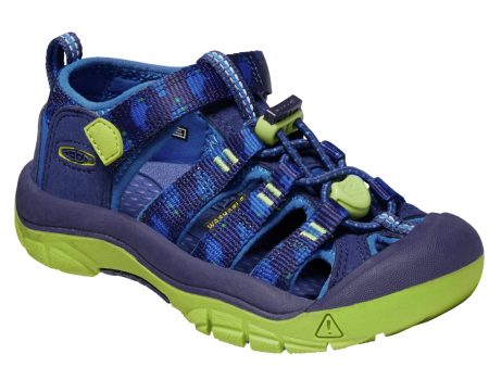 Keen Little Kids  Newport H2 - Blue Depths Chartreuse Hot on Sale