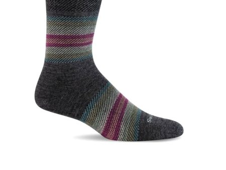 Sockwell Blanket Twill Crew Sock (Women) - Charcoal Discount