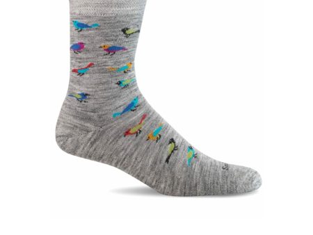 Sockwell Audubon Crew Sock (Women) - Light Grey Online Hot Sale