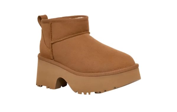 UGG® Women s Classic Ultra Mini New Heights Boot - Chestnut Sale