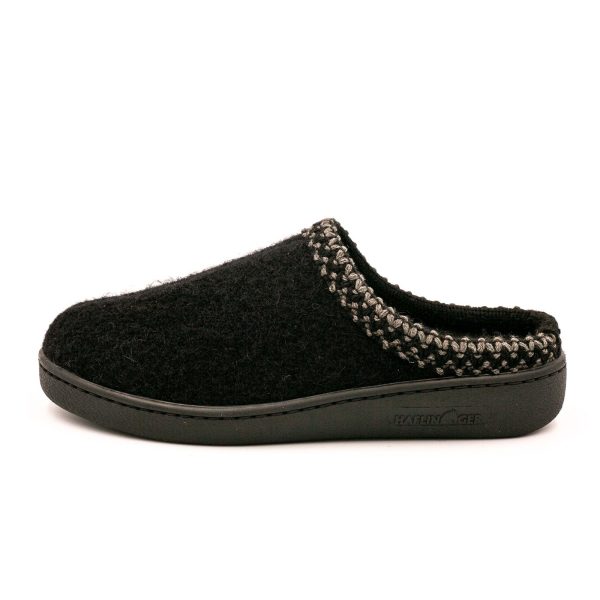 Haflinger AT 203 Slipper (Unisex) - Black For Discount