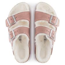 Birkenstock Arizona Shearling in Pink Clay Online Sale