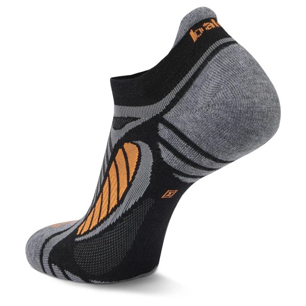 Balega Ultralight No Show Tab - Black Grey Heather Hot on Sale