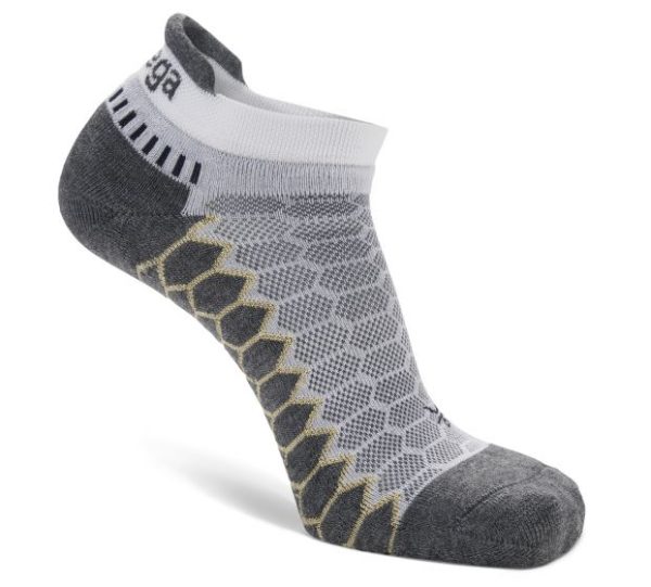 Balega Silver No-Show Tab Sock - White Grey on Sale