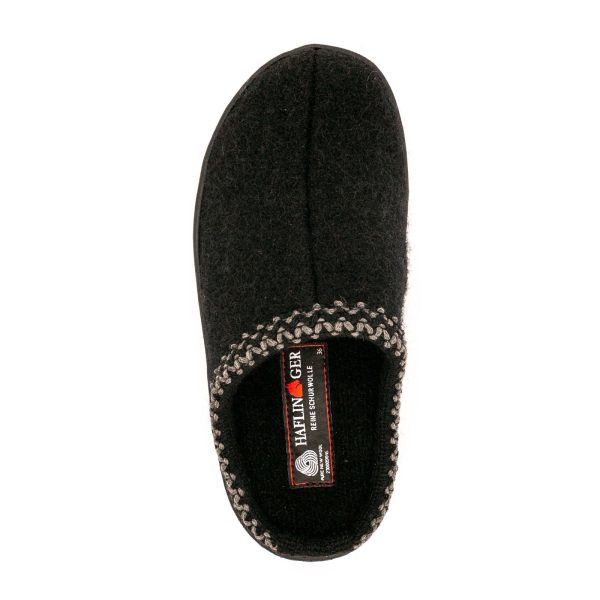 Haflinger AT 203 Slipper (Unisex) - Black For Discount