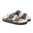 Birkenstock Arizona Slide Sandal (Women) - Habana Oiled Leather Natural Shearling For Discount