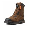 Ariat Workhog XT 8  BOA Waterproof Carbon Toe Western Work Boot (Men) - Chocolate Brown Cheap