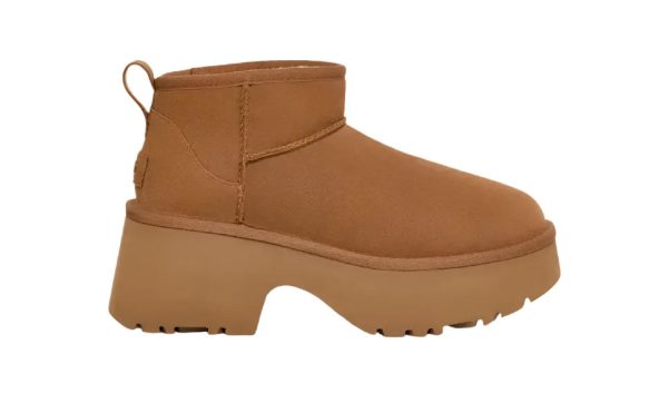 UGG® Women s Classic Ultra Mini New Heights Boot - Chestnut Sale