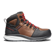 Keen Utility Red Hook Carbon Fiber Toe Mid Work Boot (Men) - Tobacco Black Online now