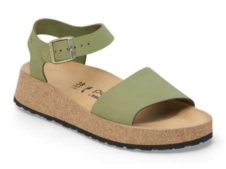 Birkenstock Glenda Papillio Sandal - Green Tea Suede Online now