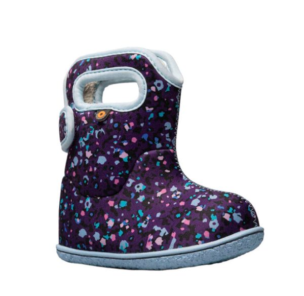 BOGS Kid s Winter Rain Boot - Purple Texture Fashion