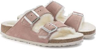 Birkenstock Arizona Shearling in Pink Clay Online Sale